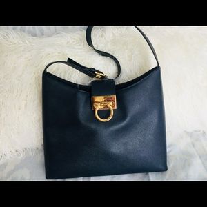 Salvatore Ferragamo Saffiano Leather Hobo Bag
